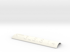 GLEIS 14 mit Pfeil nach links in White Processed Versatile Plastic