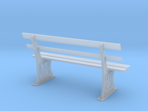 GWR Bench 7mm scale O gauge in Smooth Fine Detail Plastic