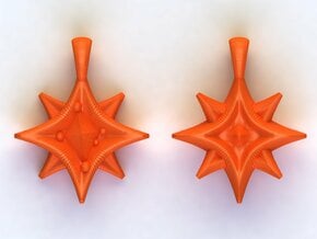 Southern cross Stars in Orange Processed Versatile Plastic