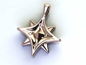 Southern cross Stars in 14k Rose Gold Plated Brass