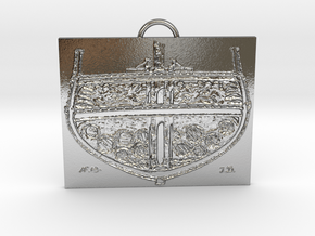 Cross section slave ship in Polished Silver