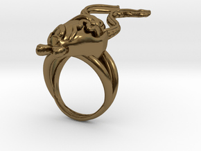 Scarlet Ring in Polished Bronze