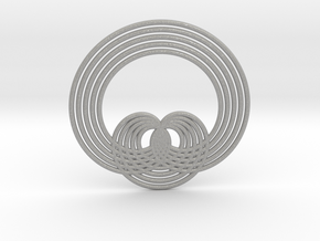0569 Triple Rotation Of Points (5 cm) #001 in Aluminum