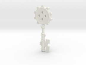 Key Of Clock Tower ver.1 in White Natural Versatile Plastic