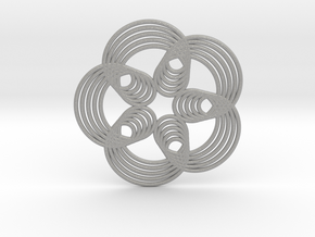 0571 Triple Rotation Of Points (5 cm) #003 in Aluminum