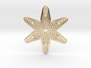 0572 Triple Rotation Of Points (5 cm) #004 in 14K Yellow Gold