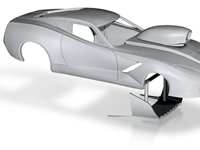 1/25 2014 Pro Mod Corvette Small Wheelwells in Tan Fine Detail Plastic
