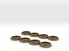 7mm Coins (Type1), x8 in Natural Bronze