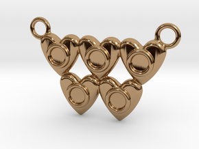 Olympic Hearts - Rio 2016 in Polished Brass