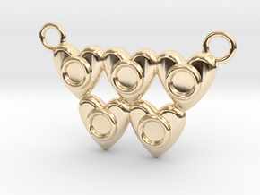 Olympic Hearts - Rio 2016 in 14K Yellow Gold