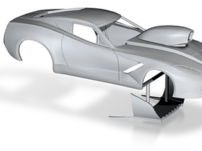 1/16 2014 Pro Mod Corvette in White Natural Versatile Plastic
