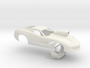 1/12 2014 Pro Mod Corvette in White Natural Versatile Plastic