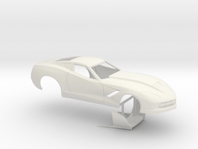 1/18 2014 Pro Mod Corvette No Scoop in White Natural Versatile Plastic