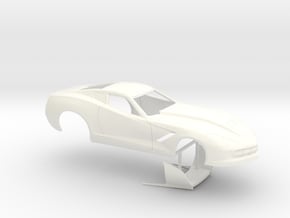 1/32 2014 Pro Mod Corvette No Scoop in White Processed Versatile Plastic