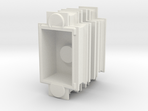 Modesto Arch Pillar Top 1:48 in White Natural Versatile Plastic