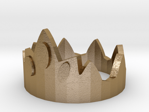 Dice Of Crowns - Metal Crown in Polished Gold Steel