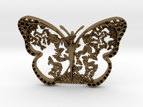 Vlinder in Natural Bronze