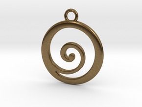 Koru Pendant in Natural Bronze