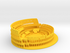 Roman Colosseum high details in Yellow Processed Versatile Plastic