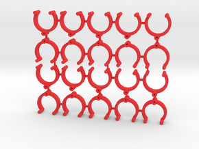 Collector Pins Magnet Adapters (20 pack) in Red Processed Versatile Plastic