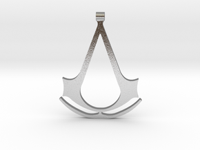 Assassins Creed Pendant in Natural Silver