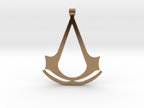 Assassins Creed Pendant in Natural Brass