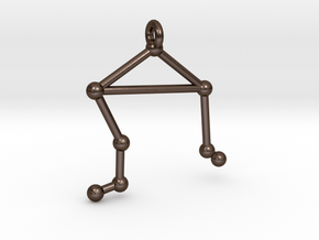 Constellation Pendant - Libra in Polished Bronze Steel