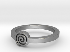 Spiral Ring Size 11 in Natural Silver