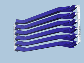 6 medium navy struts in Blue Processed Versatile Plastic