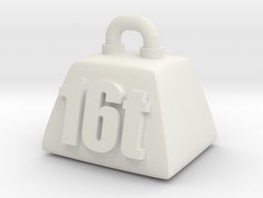 16t Pendant Top (Type-B) in White Natural Versatile Plastic