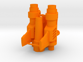Psychotic Gunner's Blasters in Orange Processed Versatile Plastic