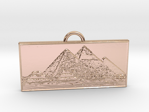 Giza Pendant in 14k Rose Gold Plated Brass