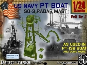 1-24 SO-3 Radar Mast PT-132 in Tan Fine Detail Plastic