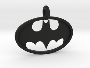 Classic Batman Keychain in Black Natural Versatile Plastic