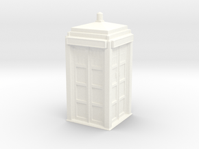 The Physician's Blue Box in 1/35 scale (complete) in White Processed Versatile Plastic