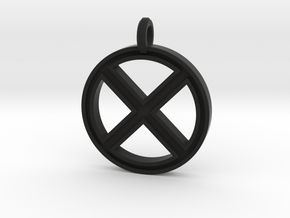 X-Men Keychain in Black Natural Versatile Plastic