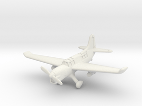 Curtiss SO3C Seamew (with landing gear) 1/200 in White Natural Versatile Plastic