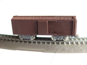 1/450 US 40ft wood boxcar body in Smooth Fine Detail Plastic