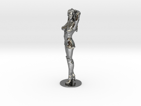 Girl, Woman, Figure - Arms up - 60mm in Polished Silver