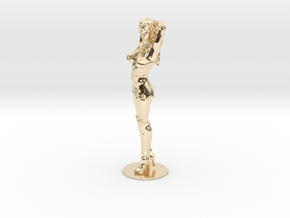 Girl, Woman, Figure - Arms up - 60mm in 14K Yellow Gold
