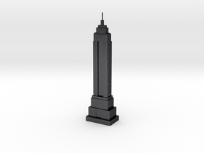 Empire State Building Model (1/2000) in Polished and Bronzed Black Steel