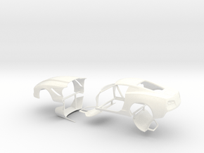 1/32 2014 Pro Mod Vette No Scoop Sep Doors And Hoo in White Processed Versatile Plastic