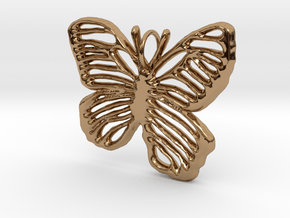 Life is Strange Butterfly Pendant in Polished Brass