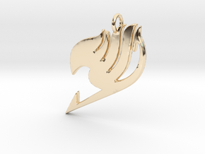 Ftail Pendant in 14K Yellow Gold