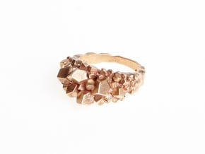 Crystal Ring Size 8 in Natural Bronze