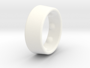 Ring23x25-10x2 in White Processed Versatile Plastic