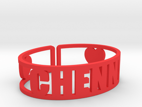 Chenny Cuff in Red Processed Versatile Plastic