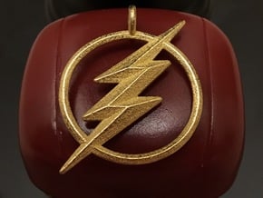 The Flash Keychain in Polished Gold Steel