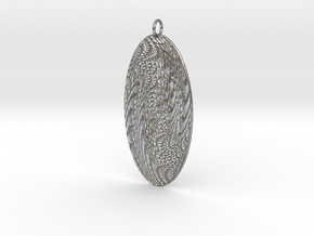 Texture Earring #5 in Natural Silver