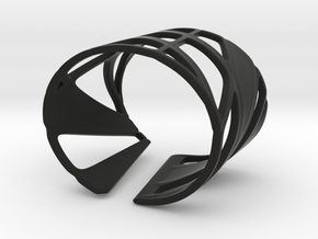 Trouble Bracelet (Size S) in Black Natural Versatile Plastic